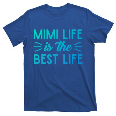 Cute Mimi Life Is The Best Life Letter Graphic Grandma Bless Gift T-Shirt