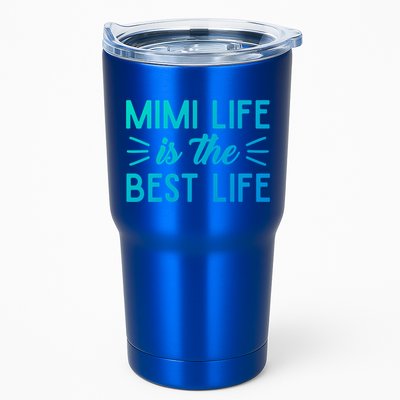 Cute Mimi Life Is The Best Life Letter Graphic Grandma Bless Gift Tumbler