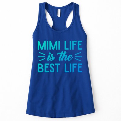 Cute Mimi Life Is The Best Life Letter Graphic Grandma Bless Gift Womens Tank Top