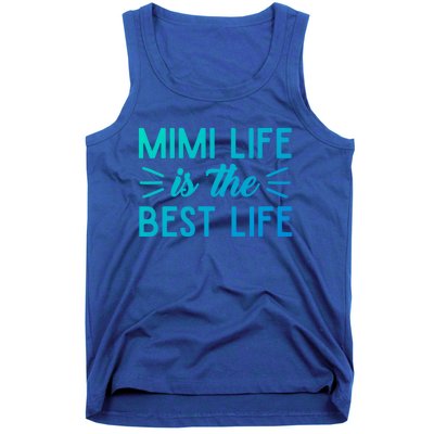 Cute Mimi Life Is The Best Life Letter Graphic Grandma Bless Gift Tank Top