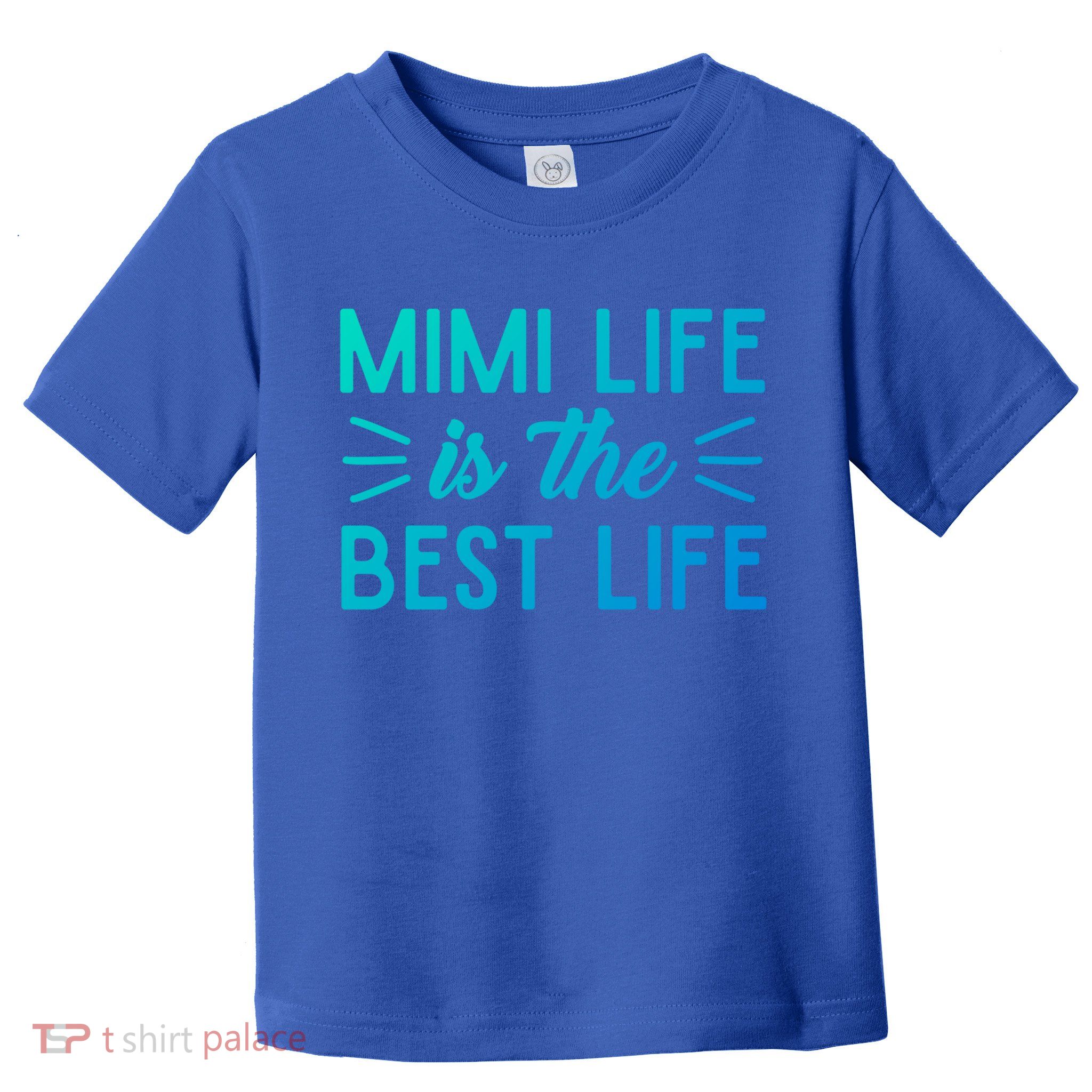 Cute Mimi Life Is The Best Life Letter Graphic Grandma Bless Gift Toddler T-Shirt