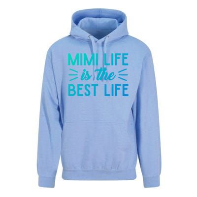 Cute Mimi Life Is The Best Life Letter Graphic Grandma Bless Gift Unisex Surf Hoodie