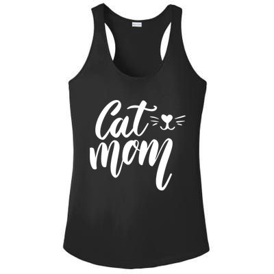 Cat Mom Lover Cute Gift Ladies PosiCharge Competitor Racerback Tank