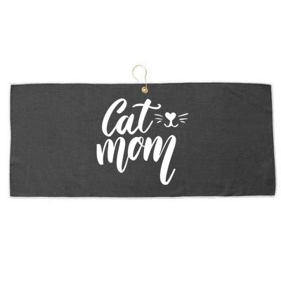 Cat Mom Lover Cute Gift Large Microfiber Waffle Golf Towel