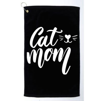 Cat Mom Lover Cute Gift Platinum Collection Golf Towel