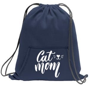 Cat Mom Lover Cute Gift Sweatshirt Cinch Pack Bag