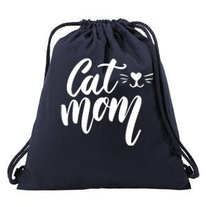 Cat Mom Lover Cute Gift Drawstring Bag