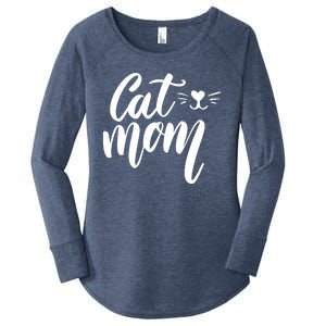 Cat Mom Lover Cute Gift Women's Perfect Tri Tunic Long Sleeve Shirt