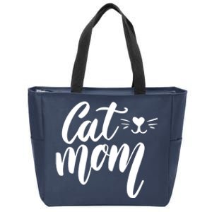 Cat Mom Lover Cute Gift Zip Tote Bag