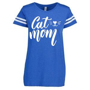 Cat Mom Lover Cute Gift Enza Ladies Jersey Football T-Shirt