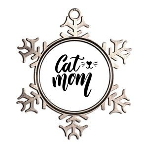 Cat Mom Lover Cute Gift Metallic Star Ornament