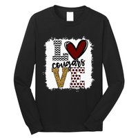 Cougars Mascot Love  School Spirit Fantastic Gifts Long Sleeve Shirt