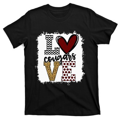 Cougars Mascot Love  School Spirit Fantastic Gifts T-Shirt