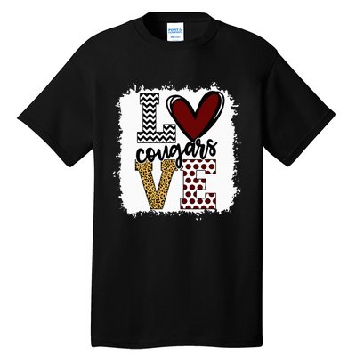 Cougars Mascot Love  School Spirit Fantastic Gifts Tall T-Shirt