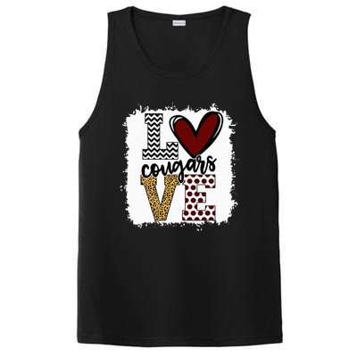 Cougars Mascot Love  School Spirit Fantastic Gifts PosiCharge Competitor Tank