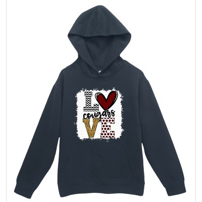 Cougars Mascot Love  School Spirit Fantastic Gifts Urban Pullover Hoodie