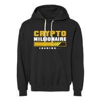 Crypto Millionaire Loading Garment-Dyed Fleece Hoodie