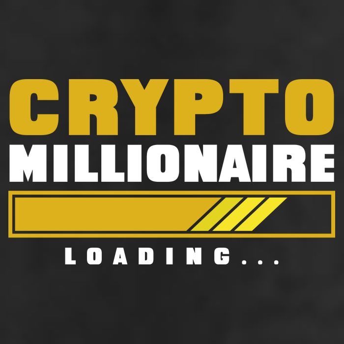 Crypto Millionaire Loading Garment-Dyed Fleece Hoodie