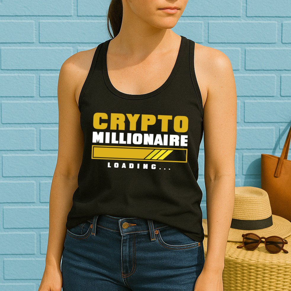 Crypto Millionaire Loading Womens Tank Top