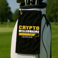 Crypto Millionaire Loading Golf Towel