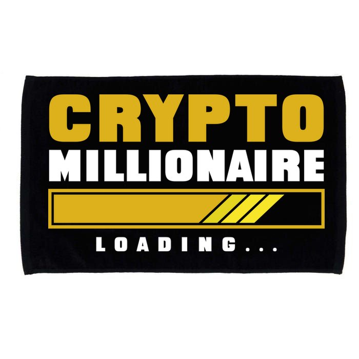 Crypto Millionaire Loading Microfiber Hand Towel
