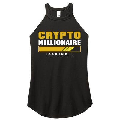 Crypto Millionaire Loading Women's Perfect Tri Rocker Tank