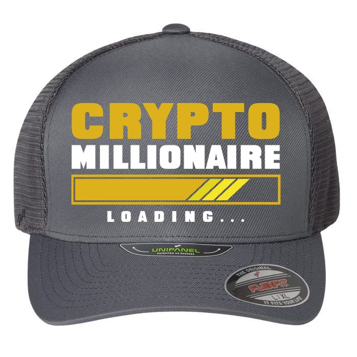 Crypto Millionaire Loading Flexfit Unipanel Trucker Cap