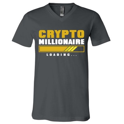 Crypto Millionaire Loading V-Neck T-Shirt