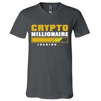 Crypto Millionaire Loading V-Neck T-Shirt