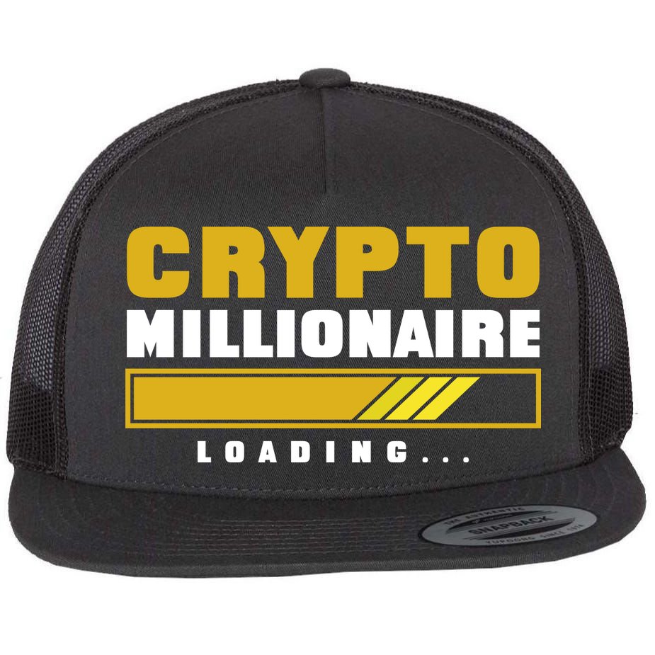 Crypto Millionaire Loading Flatbill Hat