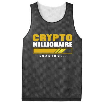 Crypto Millionaire Loading Mesh Reversible Basketball Jersey Tank