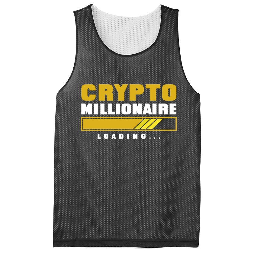 Crypto Millionaire Loading Mesh Reversible Basketball Jersey Tank