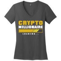 Crypto Millionaire Loading Women's V-Neck T-Shirt