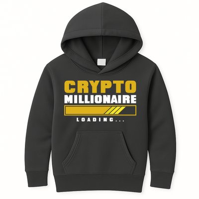 Crypto Millionaire Loading Kids Hoodie