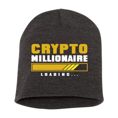 Crypto Millionaire Loading Short Acrylic Beanie