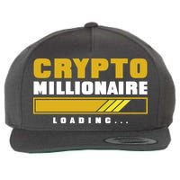 Crypto Millionaire Loading Wool Snapback Cap