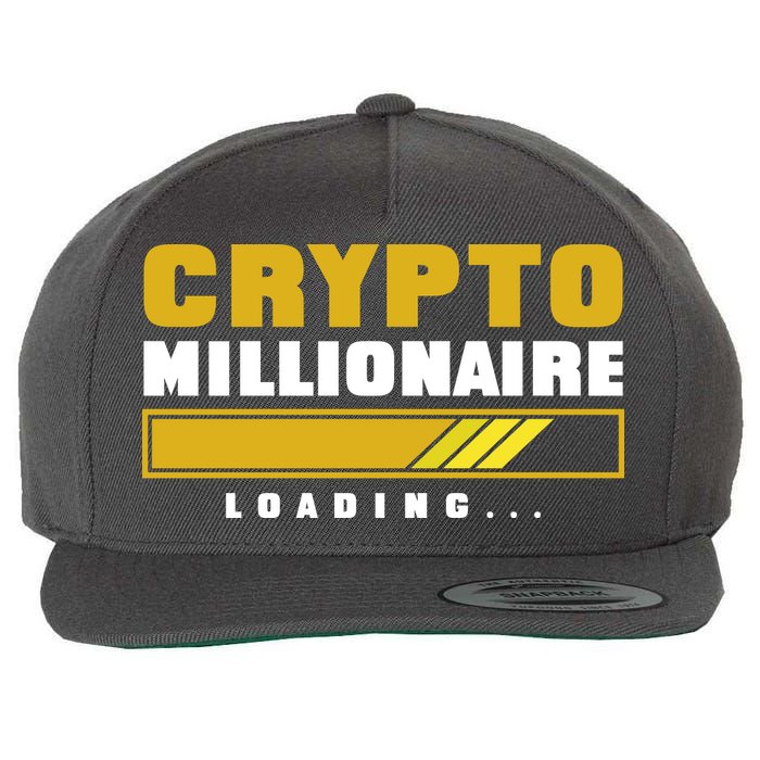 Crypto Millionaire Loading Wool Snapback Cap