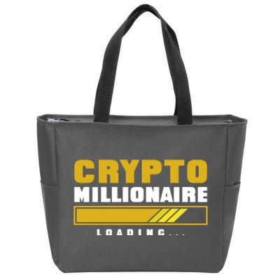 Crypto Millionaire Loading Zip Tote Bag