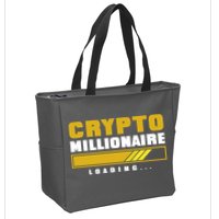 Crypto Millionaire Loading Zip Tote Bag