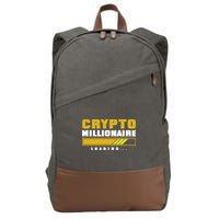 Crypto Millionaire Loading Cotton Canvas Backpack