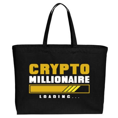 Crypto Millionaire Loading Cotton Canvas Jumbo Tote