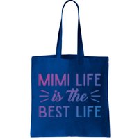 Cute Mimi Life Is The Best Life Letter Graphic Grandma Bless Gift Tote Bag