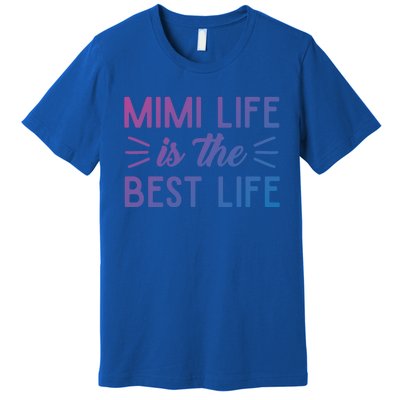 Cute Mimi Life Is The Best Life Letter Graphic Grandma Bless Gift Premium T-Shirt