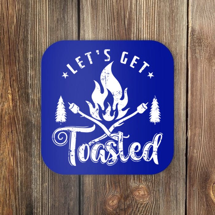 Camping Marshmallow "Let`s Get Toasted" Meaningful Gift Coaster