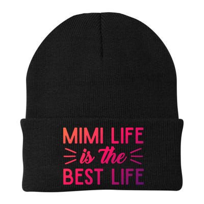 Cute Mimi Life Is The Best Life Letter Graphic Grandma Bless Gift Beanie