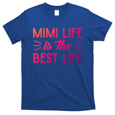Cute Mimi Life Is The Best Life Letter Graphic Grandma Bless Gift T-Shirt