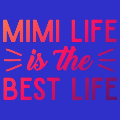 Cute Mimi Life Is The Best Life Letter Graphic Grandma Bless Gift T-Shirt