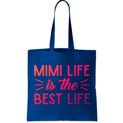 Cute Mimi Life Is The Best Life Letter Graphic Grandma Bless Gift Tote Bag