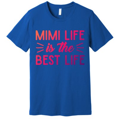Cute Mimi Life Is The Best Life Letter Graphic Grandma Bless Gift Premium T-Shirt