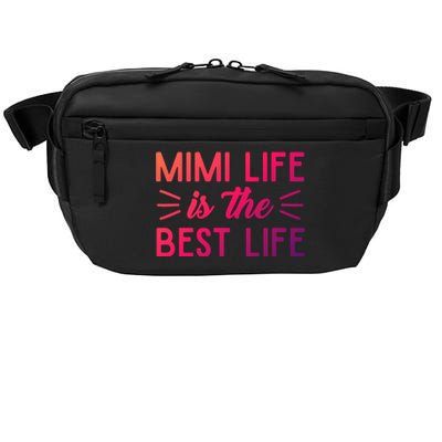 Cute Mimi Life Is The Best Life Letter Graphic Grandma Bless Gift Crossbody Pack